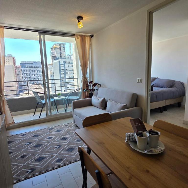 Oceana Suites Santiago Centro Rosas - One-Bedroom Apartment with City View - 1