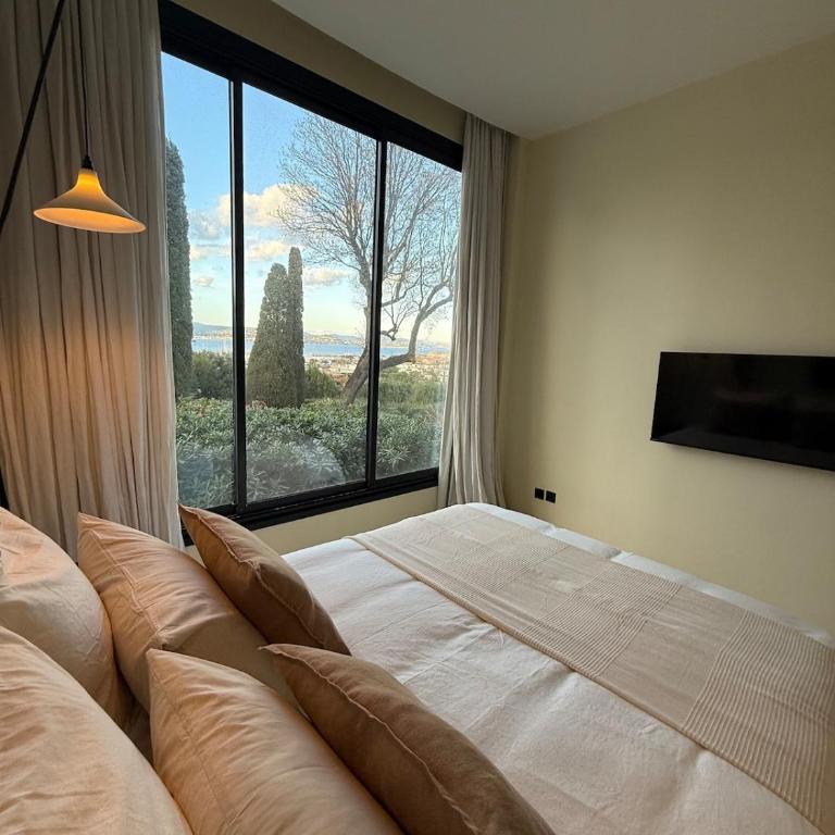 Le village et la mer, élégance et panorama avec parking privé - Apartment mit 2 Schlafzimmern, einem Balkon und Meerblick - 18