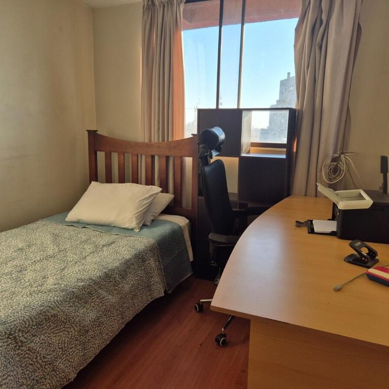 View of Entel Tower, 2D2B Downtown plus Home Office - Two-Bedroom Apartment - 2
