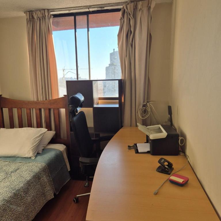 View of Entel Tower, 2D2B Downtown plus Home Office - Two-Bedroom Apartment - 3