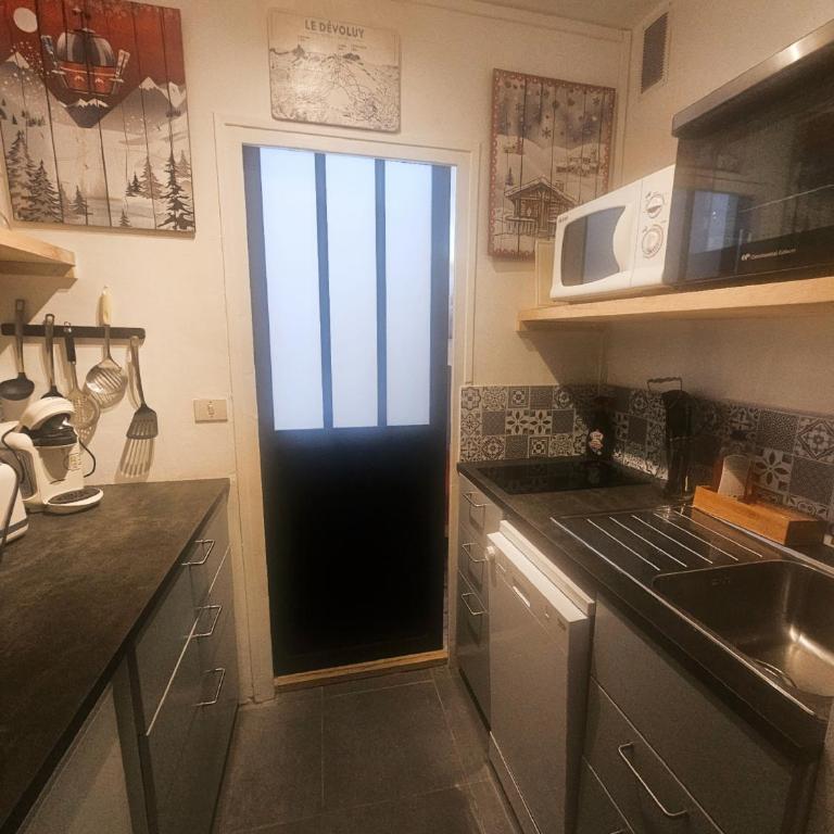 Studio sud 5 personnes superdevoluy pied des pistes - Appartement 1 Chambre - 5