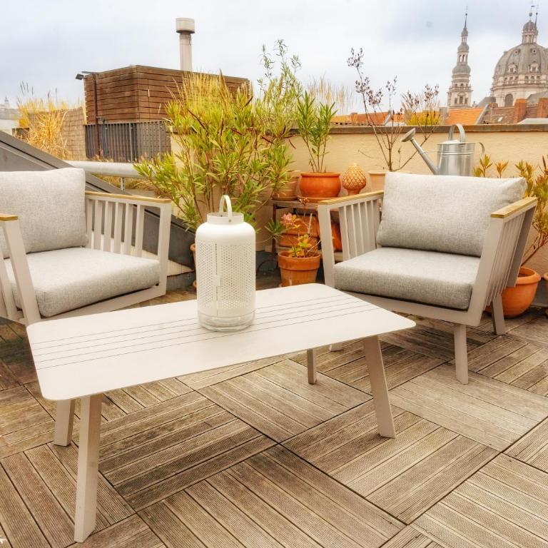 Zentrales Studio in Würzburg mit Dachterrasse und Tiefgarage - Apartment mit 1 Schlafzimmer - 9