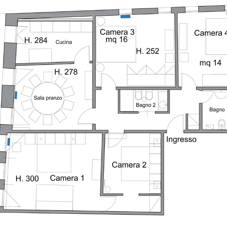 La Meridiana - Grande e moderno con vista stupenda - Appartamento Deluxe con 4 Camere da Letto - 43