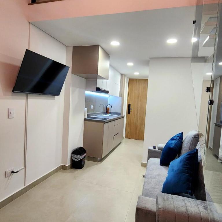 Apartaestudio tipo duplex para 5 personas a pocas cuadras de la embajada norteamérica - One-Bedroom Apartment - 11