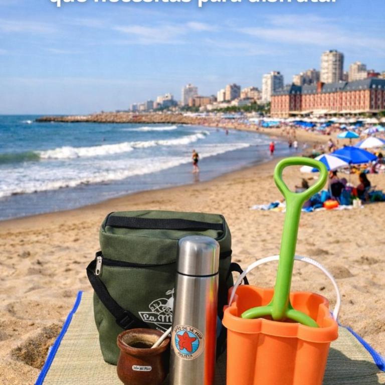 Departamento de 14 en La Perla de Mar del Plata Mar y Centro 4 huéspedes - Apartamento de 1 dormitorio - 4