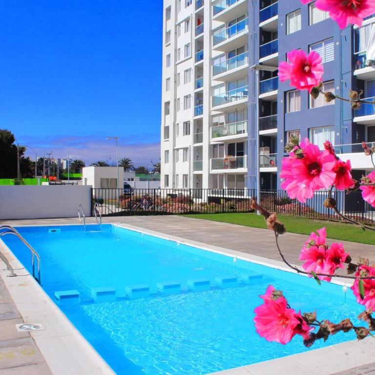 Dpto primer piso con piscina cerca de playa el Faro - Two-Bedroom Apartment - 9