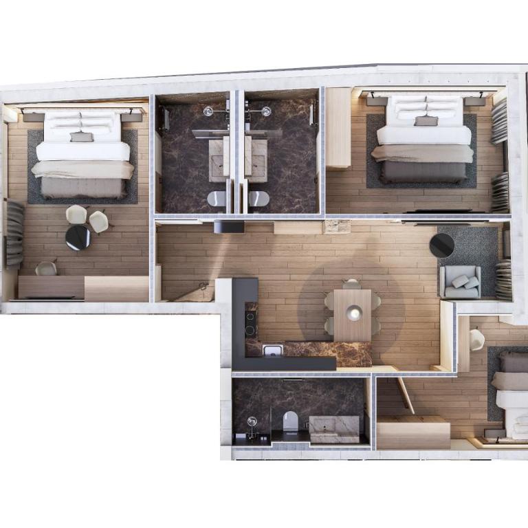 Chalet Ischgl - Modern Luxury Residences - Apartment mit 3 Schlafzimmern - 10