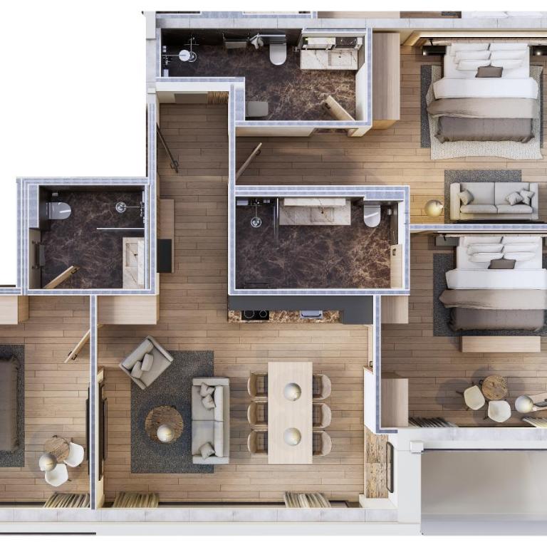 Chalet Ischgl - Modern Luxury Residences - Apartment mit 3 Schlafzimmern - 12