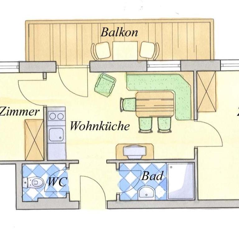 Pfandlinghof - Apartment mit 2 Schlafzimmern - 1