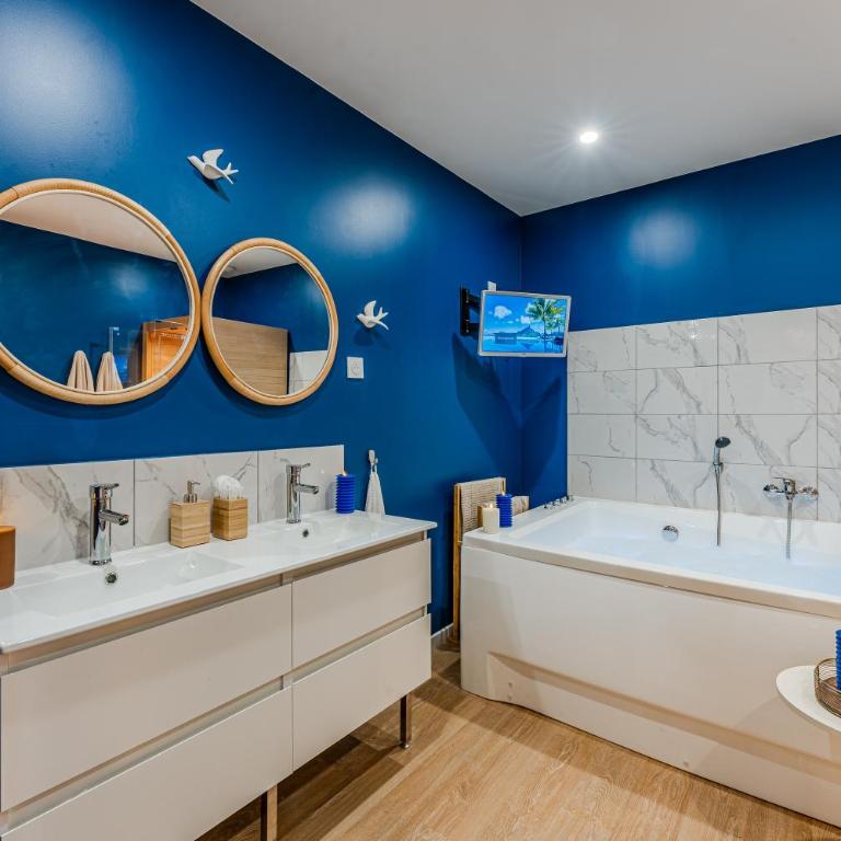 Hyper-centre, Entre Ciel et Mer, Spa et Sauna - One-Bedroom Apartment with Spa Bath - 18