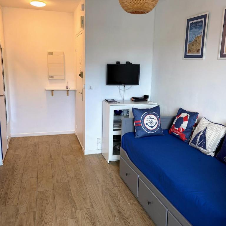 Ambiance marine, bel appartement avec vue mer, balcon, piscine et tennis - One-Bedroom Apartment - 2