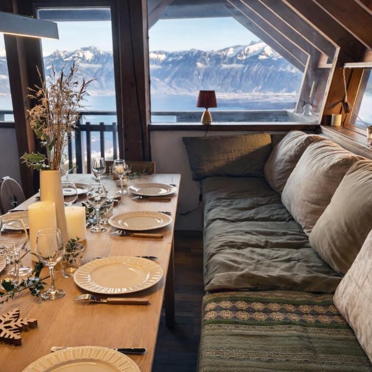 Magnifique Chalet Avec Vue Panoramique sur le Lac Léman - Chalet 3 Chambres - 5