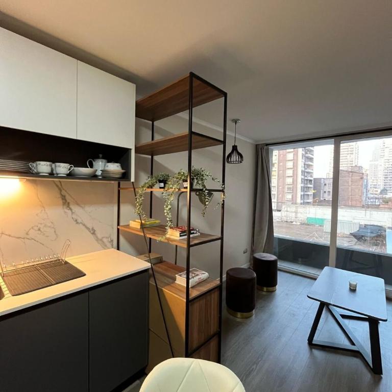 Moderno y luminoso depto en Ñuñoa - One-Bedroom Apartment - 6