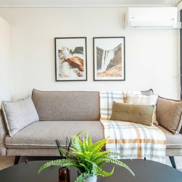 HOM I Cercano al Metro Wifi Terraza 1D1B en Nunoa - Apartamento - 38