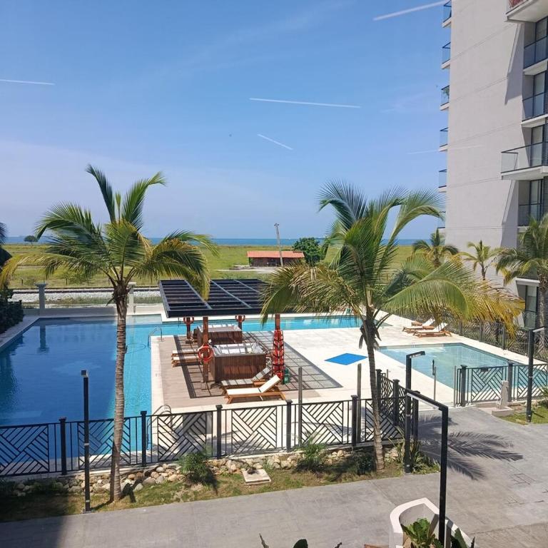 Santa Marta, Salinas del Mar apartamento suite con vista directa al mar - Apartamento de 2 dormitorios - 13