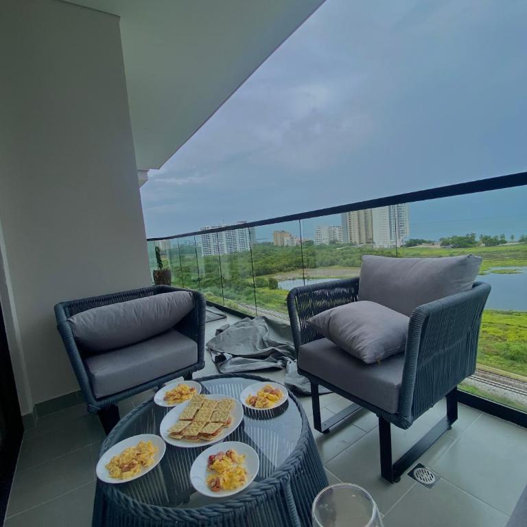 Santa Marta, Salinas del Mar apartamento suite con vista directa al mar - Apartamento de 2 dormitorios - 11