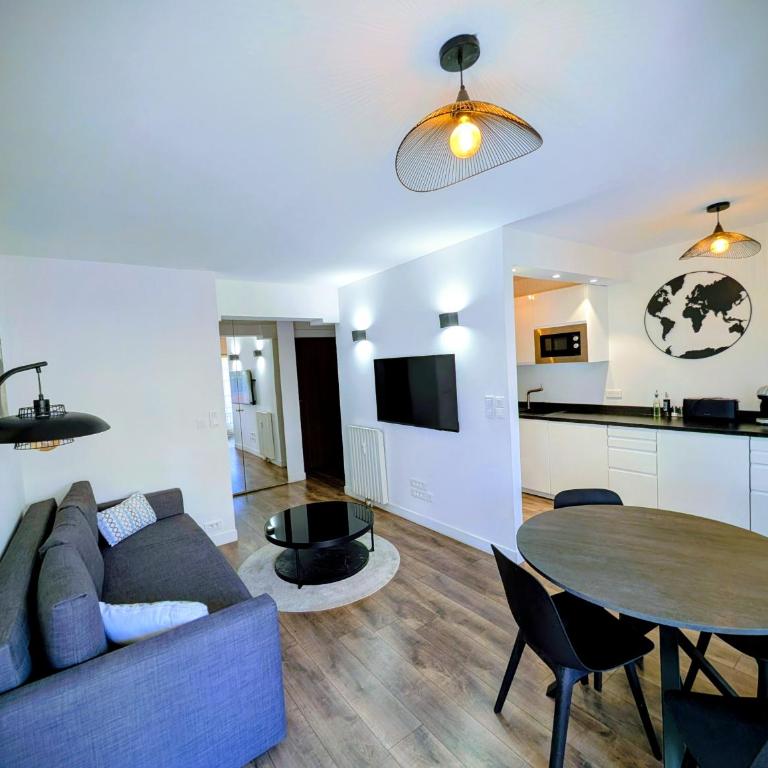 2 pièces lumineux, proche plage, parking, clim, hippodrome - Appartement 1 Chambre - 1