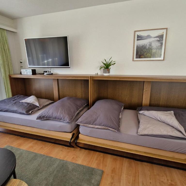 Valère Mountain Resort Leukerbad - Apartamento de 1 dormitorio con balcón y vistas a la montaña - 6