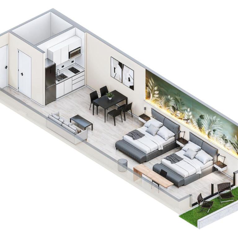 Deluxe Apartments in Downtown by BueRentals - Suite Familiar con balcón - 16