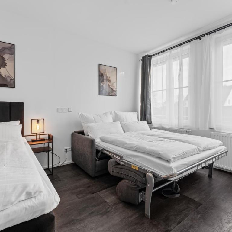 Illler Homes Memmingen Moderne Fewos für bis zu 7 Pers mit Küche & Parkplätzen, teilweise mit Terrasse - Apartment mit 2 Schlafzimmern - 6