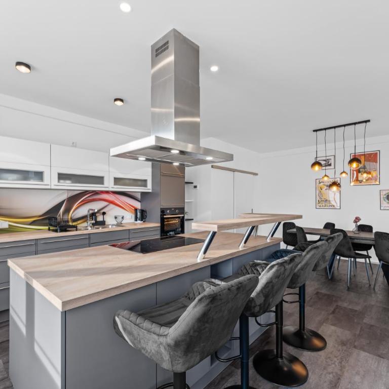 Illler Homes Memmingen Moderne Fewos für bis zu 7 Pers mit Küche & Parkplätzen, teilweise mit Terrasse - Apartment mit 2 Schlafzimmern - 1