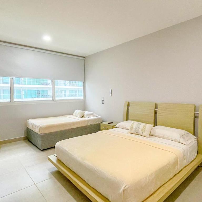 Comodos Aptos en Morros3 con salida directa a la playa, piscina & parking - Two-Bedroom Apartment with Balcony - 3