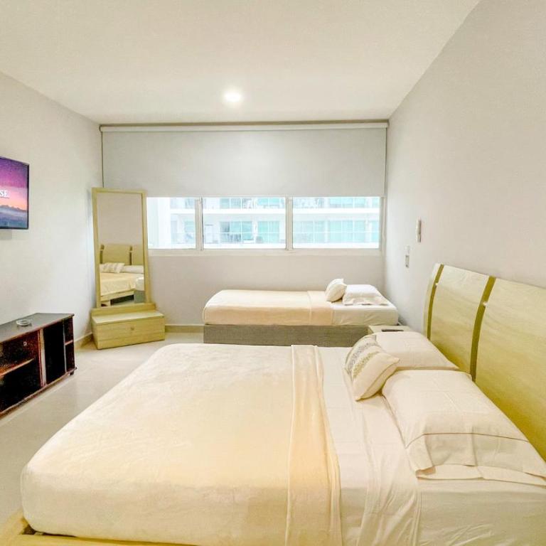 Comodos Aptos en Morros3 con salida directa a la playa, piscina & parking - Two-Bedroom Apartment with Balcony - 8