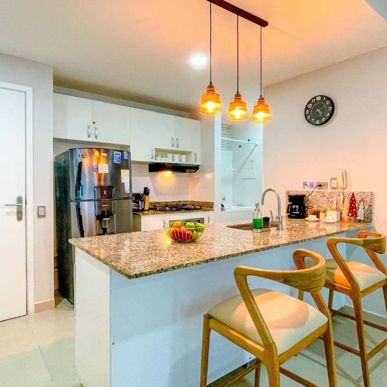 Comodos Aptos en Morros3 con salida directa a la playa, piscina & parking - Two-Bedroom Apartment with Balcony - 31