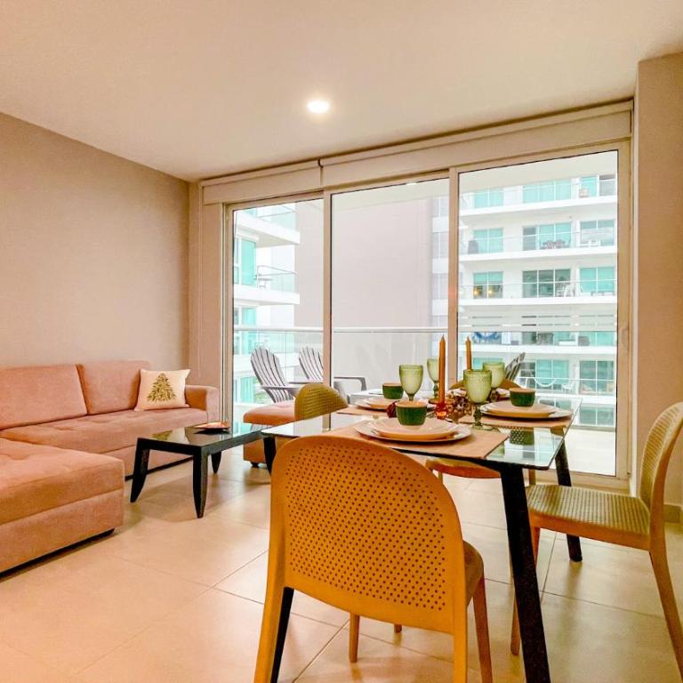 Comodos Aptos en Morros3 con salida directa a la playa, piscina & parking - Two-Bedroom Apartment with Balcony - 33