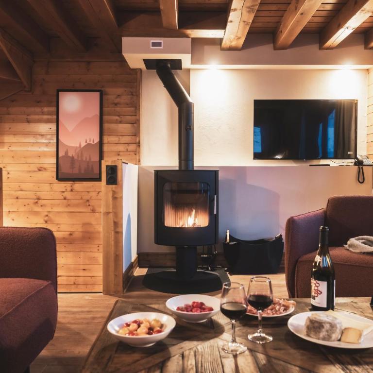 Le Hameau de la Sapinière - Hébergement 5 Chambres avec Sauna - 8 Personnes - 5