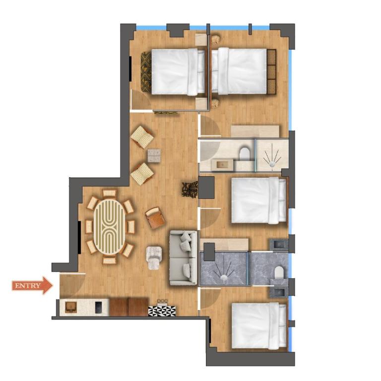 NoChichi Collections - City Center - Four-Bedroom Luxury Apartment - 20