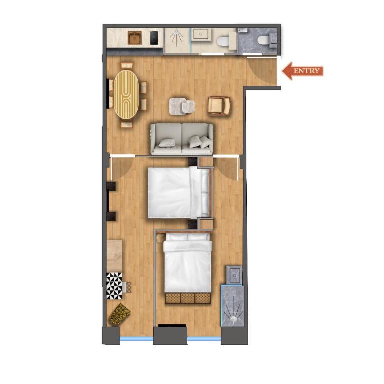 NoChichi Collections - City Center - Two-Bedroom Apartment - 18