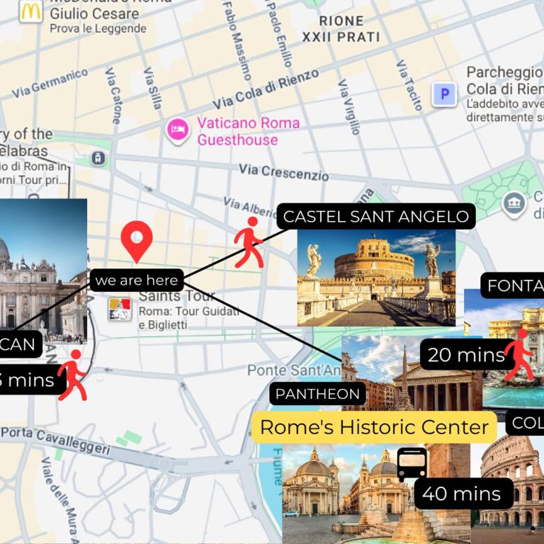 Il Segreto del Borgo Vaticano - Appartamento con 2 Camere da Letto - 2