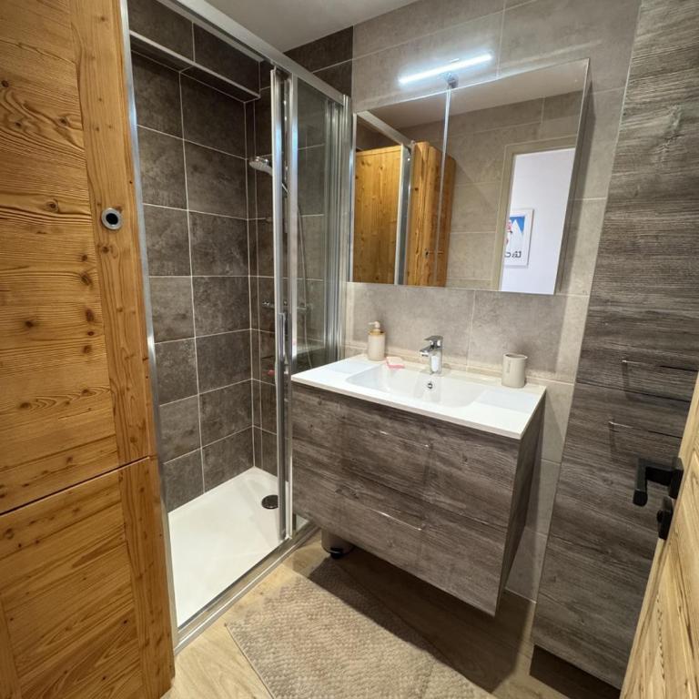 Les Carroz - Rénové - Au cœur de la station - 4 pers - One-Bedroom Apartment with Balcony and Mountain View - 17