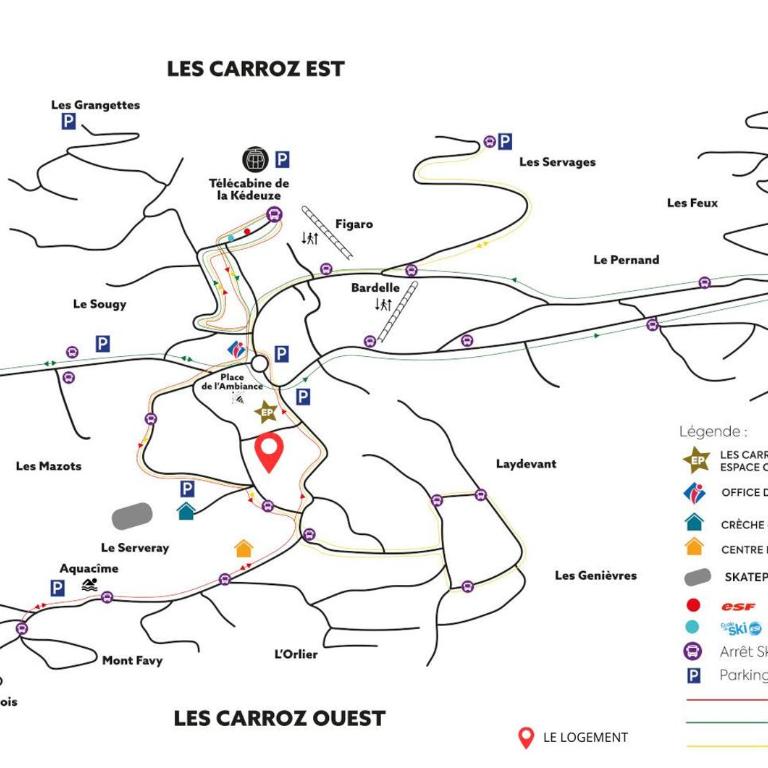 Les Carroz - Rénové - Au cœur de la station - 4 pers - One-Bedroom Apartment with Balcony and Mountain View - 21
