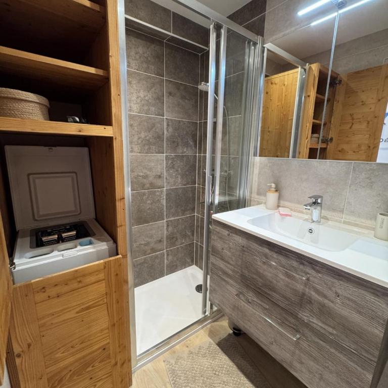 Les Carroz - Rénové - Au cœur de la station - 4 pers - One-Bedroom Apartment with Balcony and Mountain View - 23