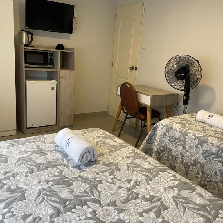 Casa Las Flores Ica - Habitación Doble Estándar - 2 camas - 2