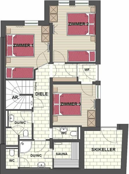 Skihütten LANG auf 1700 m in Hochkrimml, Zillertal Arena - Haus mit 5 Schlafzimmern - 11