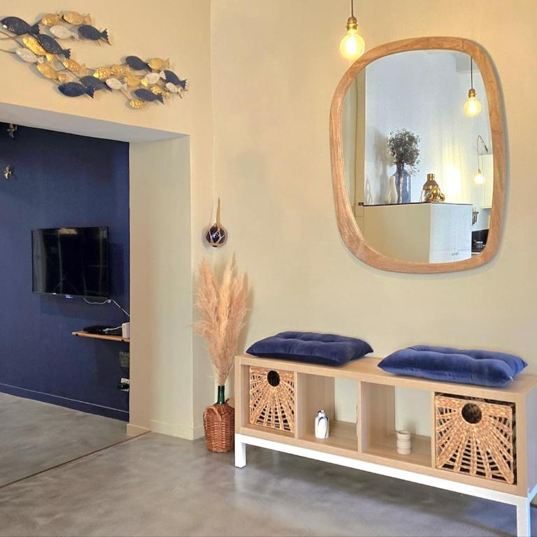 Azzurella - Suberbe T2 tout neuf, à 3min du vieux port avec parking inclus - BY AURAconciergerie - Deluxe Apartment mit 1 Schlafzimmer - 9