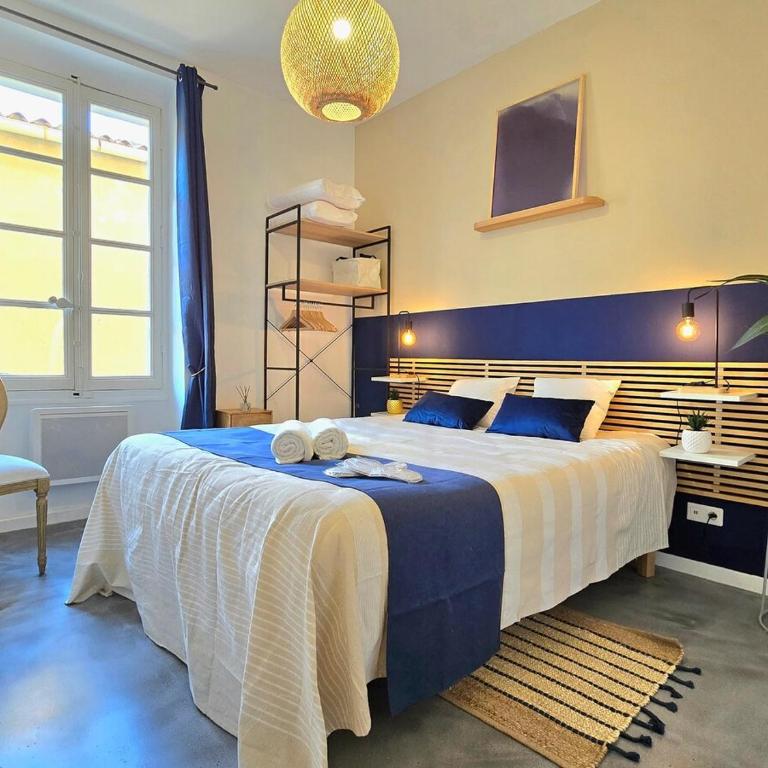 Azzurella - Suberbe T2 tout neuf, à 3min du vieux port avec parking inclus - BY AURAconciergerie - Deluxe Apartment mit 1 Schlafzimmer - 8