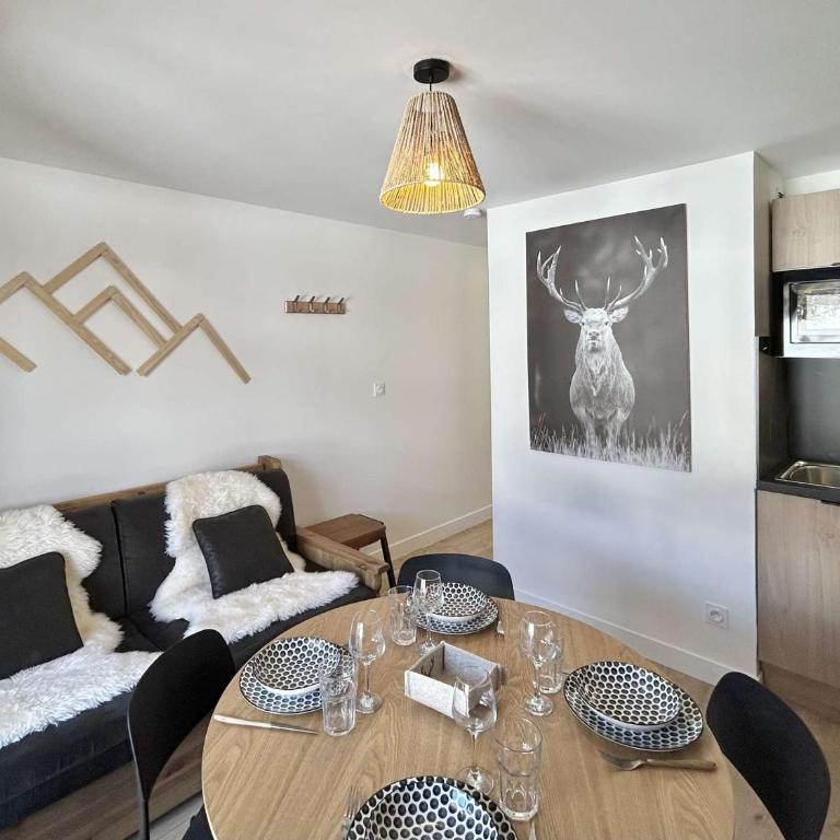 Appartement cosy 2 pièces, terrasse, casier à skis, parking commun - Appartement 1 Chambre - 3