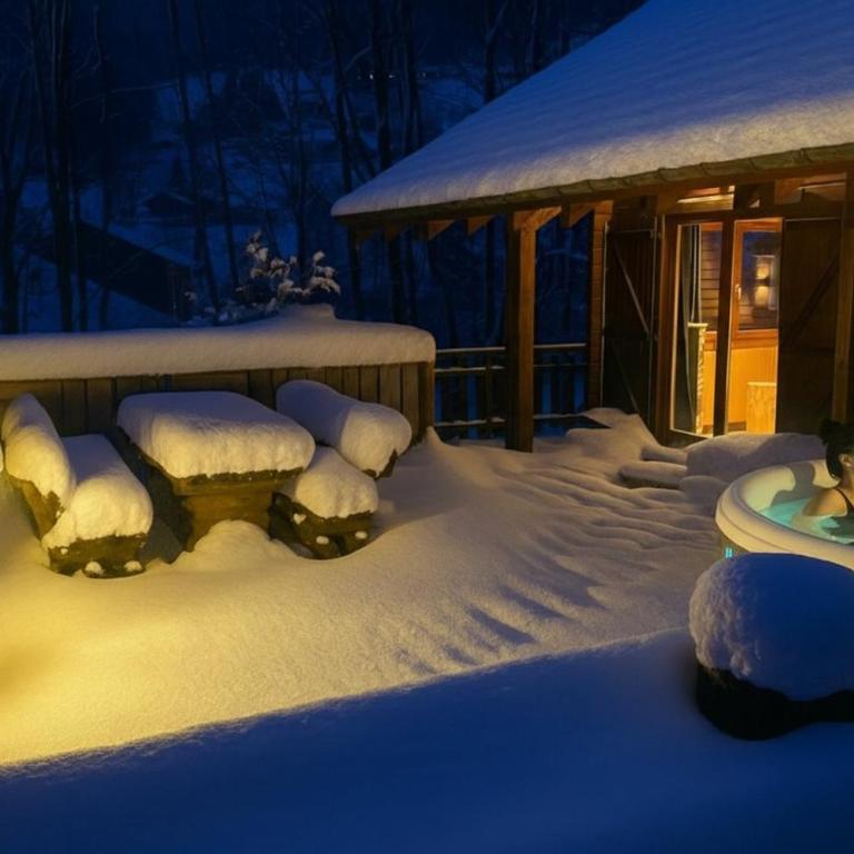 LE RENNE Chalet en bois au calme avec SPA Jacuzzi - Chalet con 3 Camere da Letto - 34