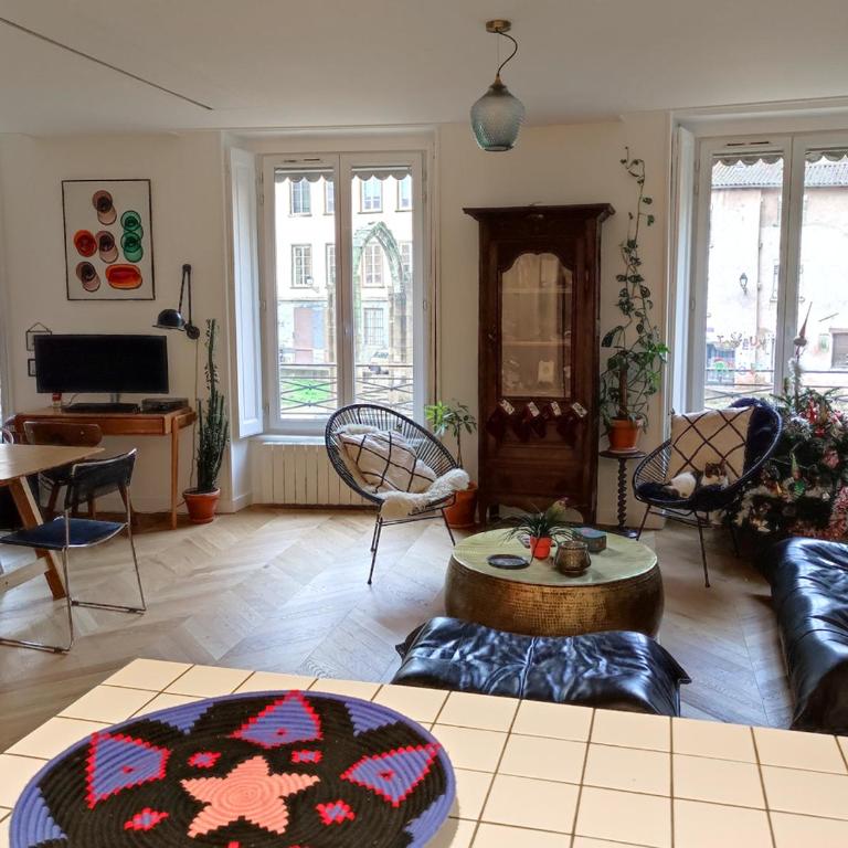 Appartement quai de Saône vue vieux Lyon Fourvière - Apartment mit 3 Schlafzimmern - 38