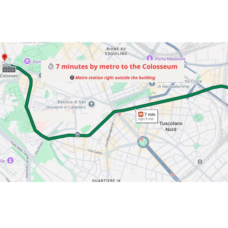 Domvs Clavdia - 7min to Colosseum by Metro, Station under apt, Roma, 6pax, A-C - Appartamento con 3 Camere da Letto - 3