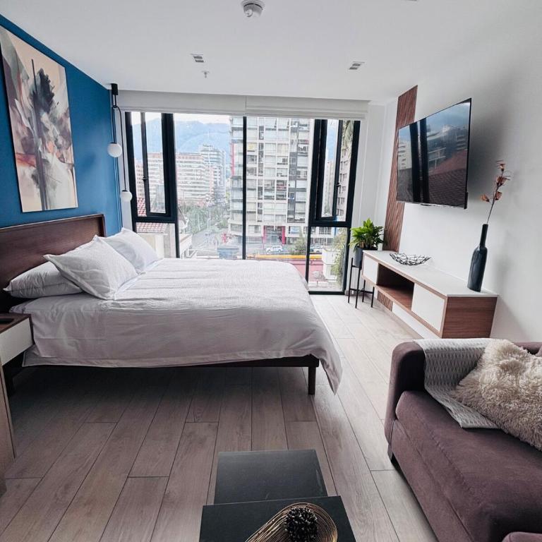 Suite exclusiva, piscina, sauna, turco, jacuzzi en área comercial de Quito - One-Bedroom Apartment - 10