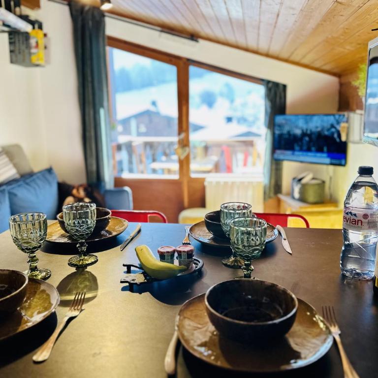 Le Refuge des Meurets 4 pers 2 lits proche Télésiège du Crêt du Midi 1 parking Baclom - Appartement 1 Chambre - 12