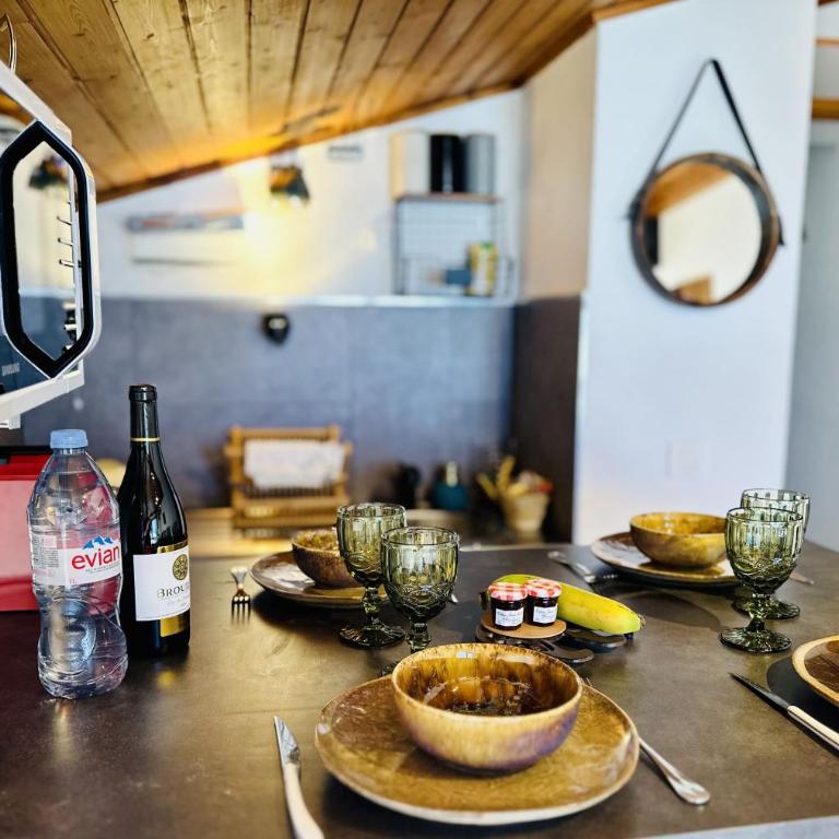 Le Refuge des Meurets 4 pers 2 lits proche Télésiège du Crêt du Midi 1 parking Baclom - Appartement 1 Chambre - 9