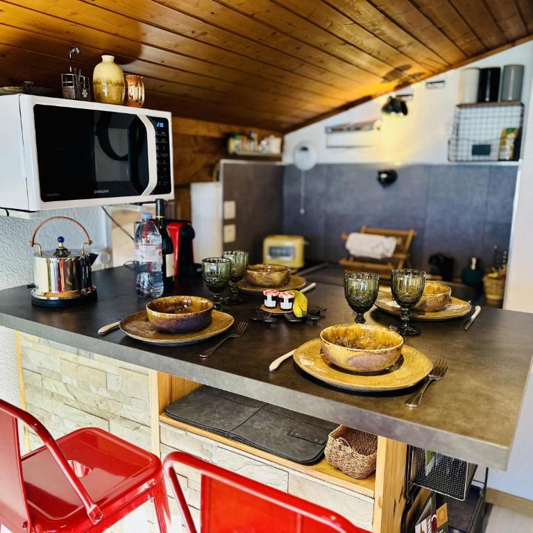 Le Refuge des Meurets 4 pers 2 lits proche Télésiège du Crêt du Midi 1 parking Baclom - Appartement 1 Chambre - 14