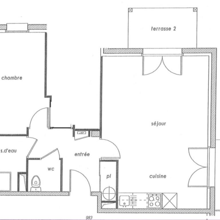 Appartement moderne 51m² à Luchon - 4 pers, Terrasse, Parking - FR-1-313-241 - Appartement - 15