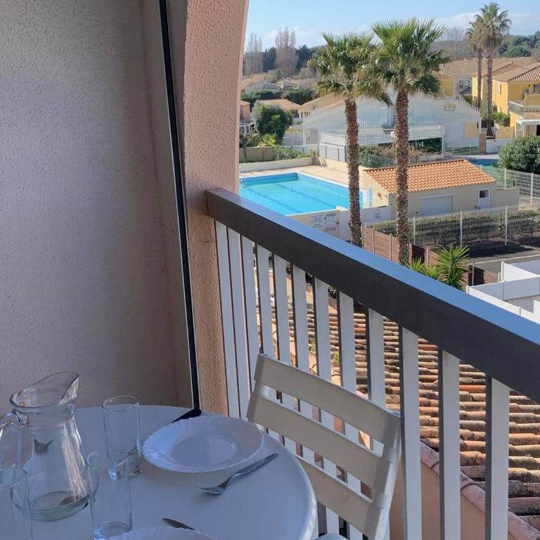 593 Studio 4 pers Port Soleil vue piscine - Studio-Apartment mit Balkon - 1